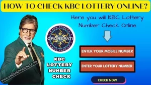 cropped KBC Lottery Number Check Online 2022