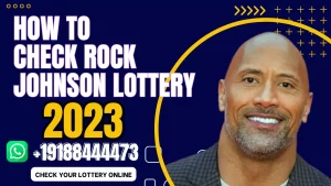 Rock Johnson Lottery Check